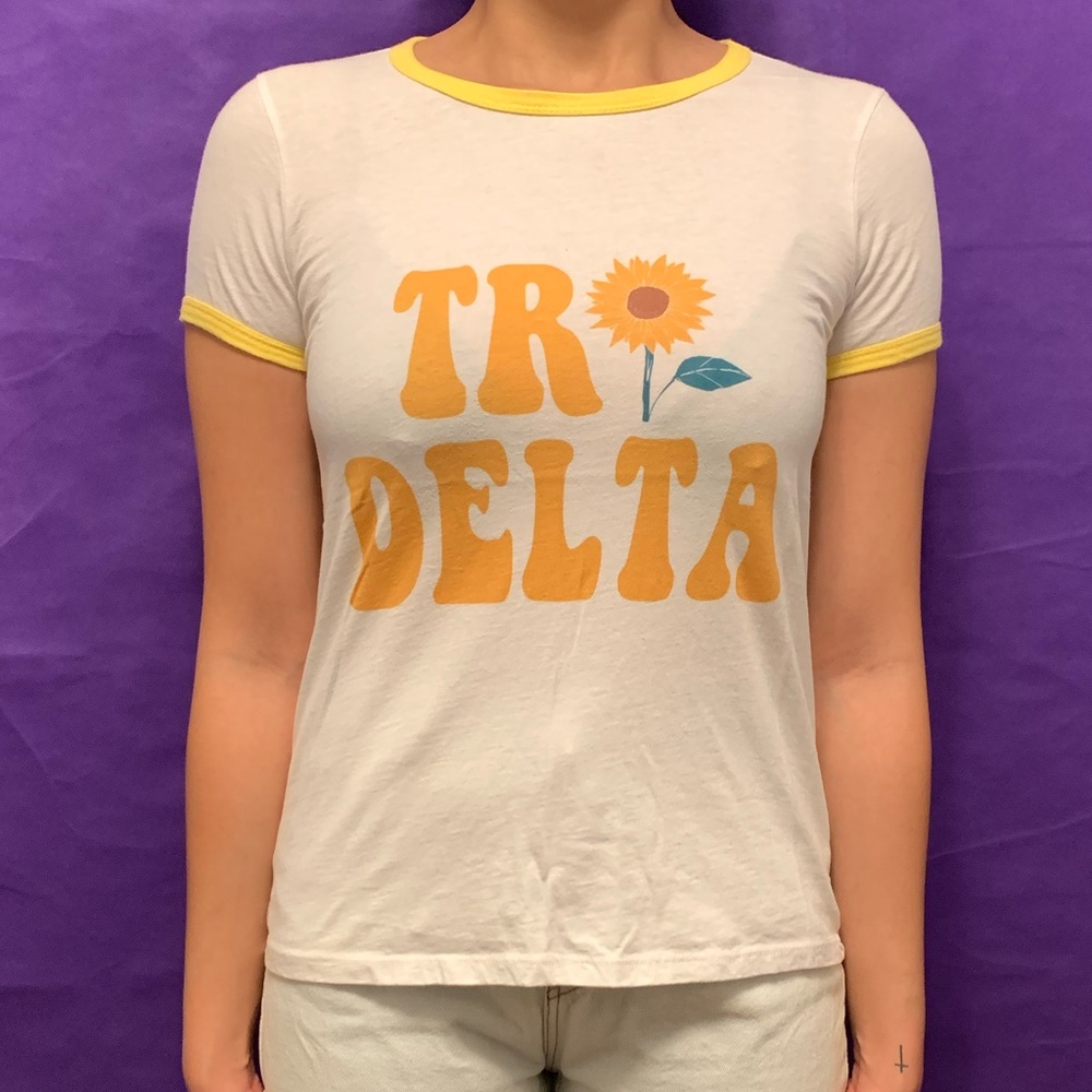 Tri Delta 70’s Sunflower Tee